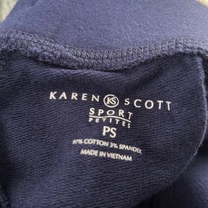 Karen Scott sport, petite small, elastic pants